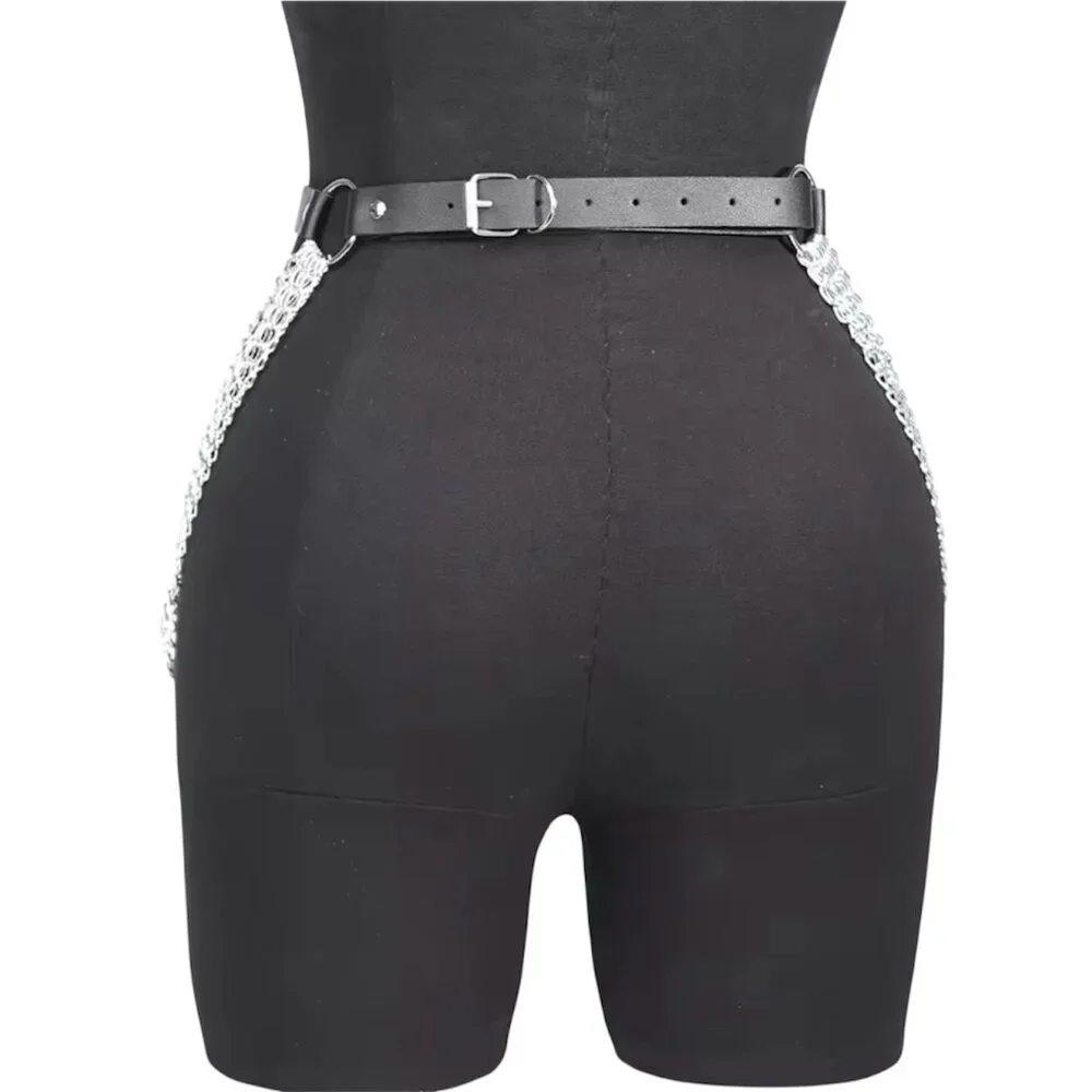 Women Sexy Leg Chain Harness garter Belt Waist Corset Belt - Picture 2 of 3